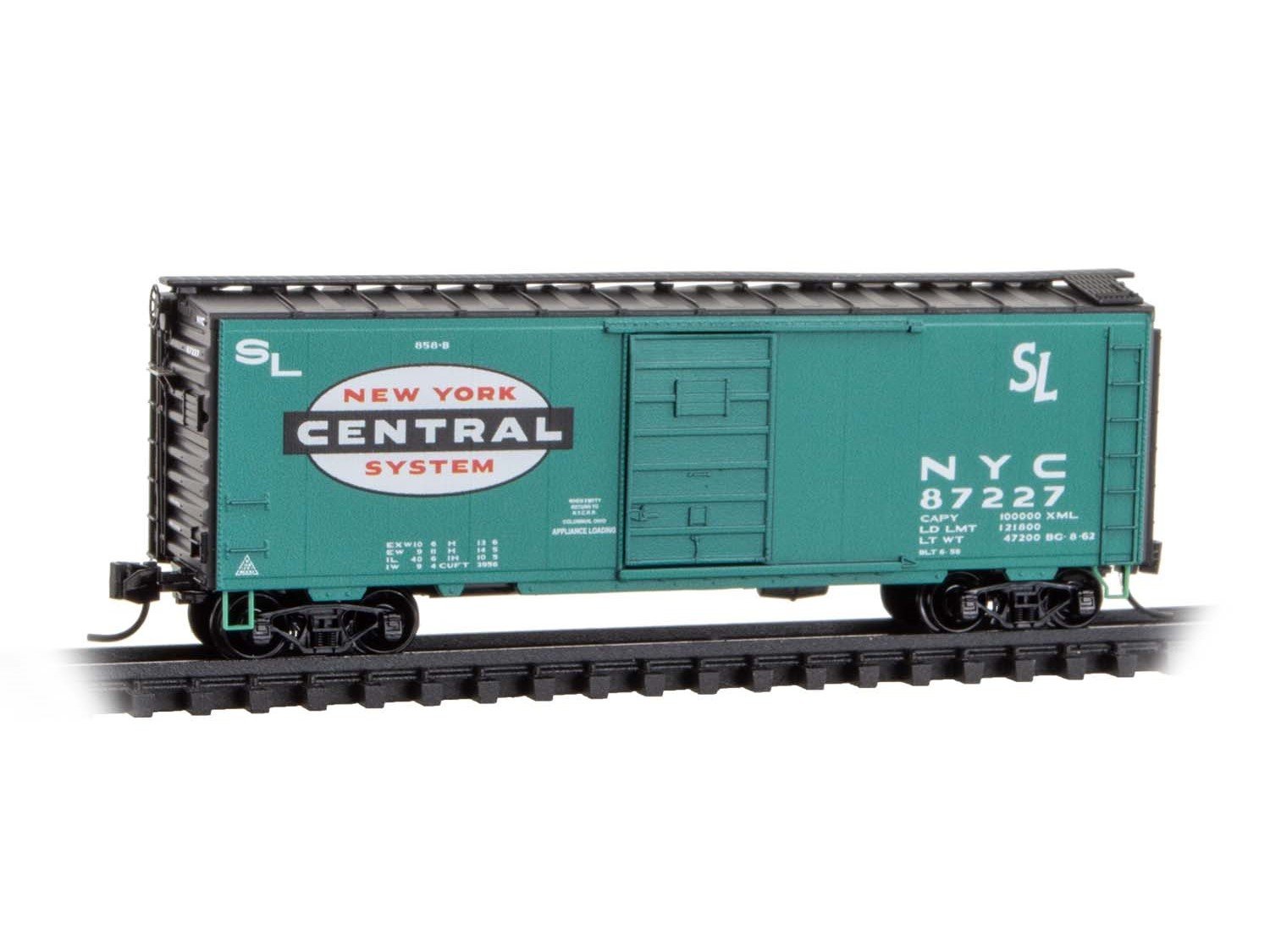 N Scale Micro-Trains MTL 02000437 NYC New York Central System 40' Box Car #87227