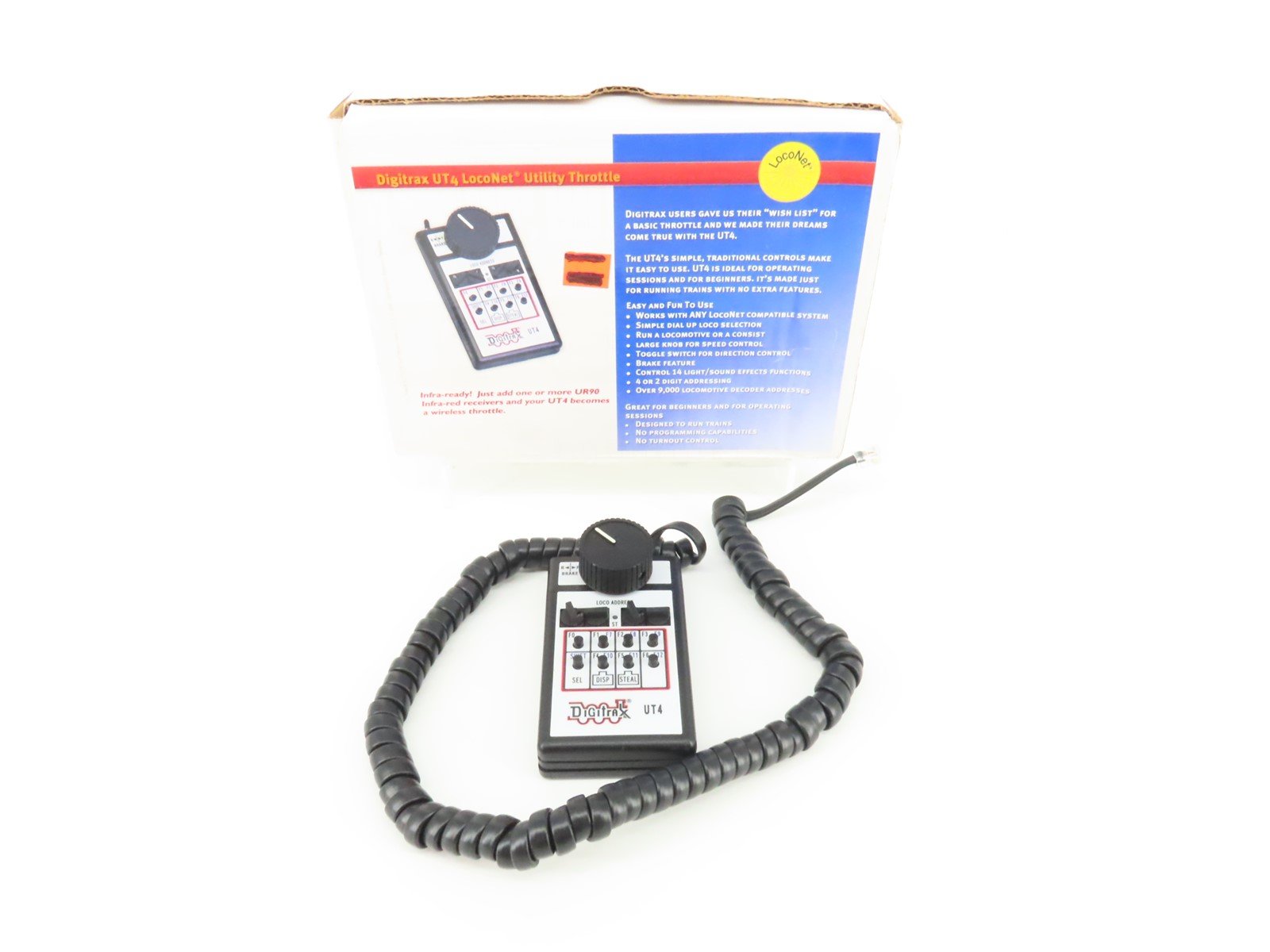 Digitrax UT4 LocoNet IR-Equipped Utility Throttle