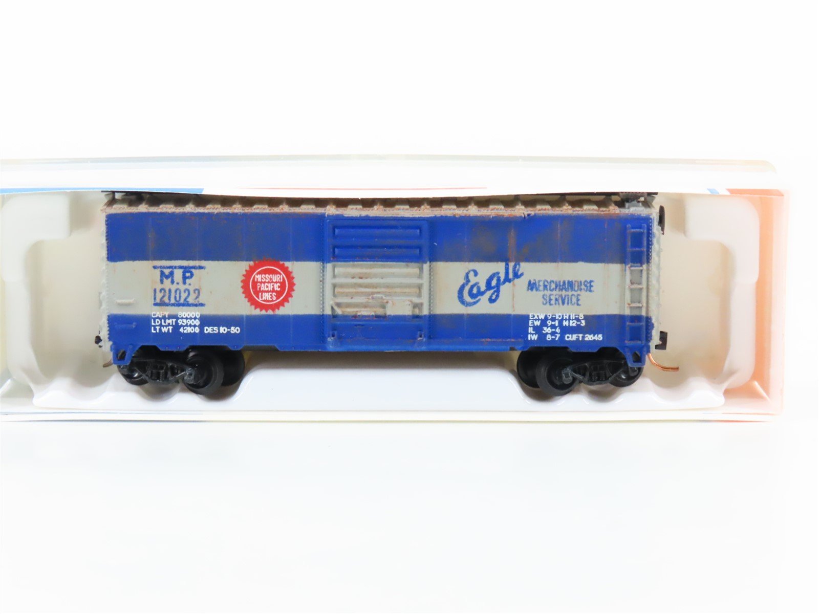 N Scale E-R Models 040-70351 MP "Eagle Merchandise" Box Car #121022 - Custom