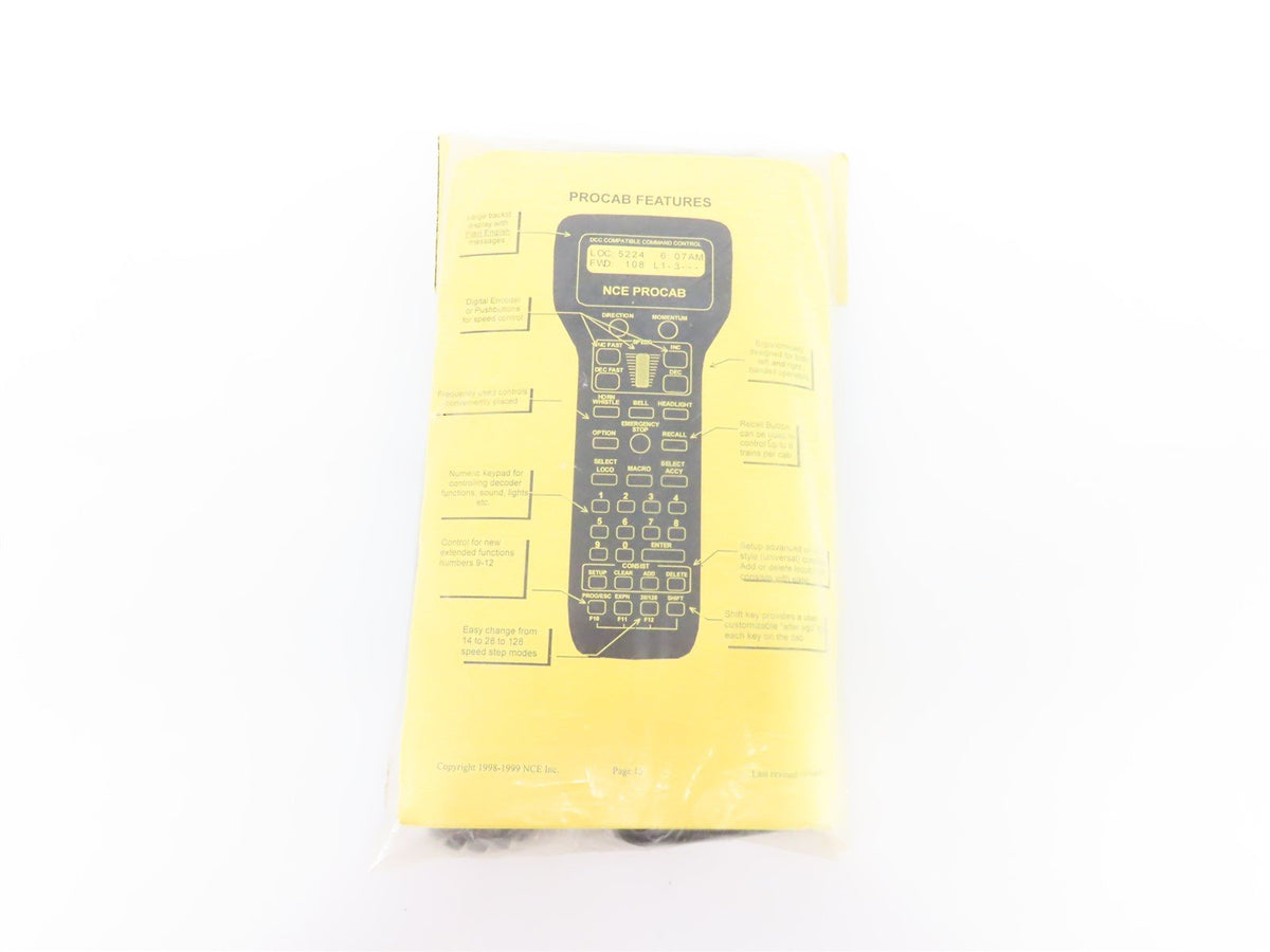 NCE 5240010 ProCab DCC Digital Command Control Throttle