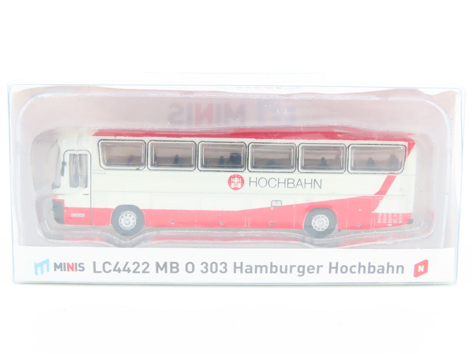 N 1:160 Scale Lemke Minis LC4422 MB Mercedes-Benz Hamburger Hochbahn Bus