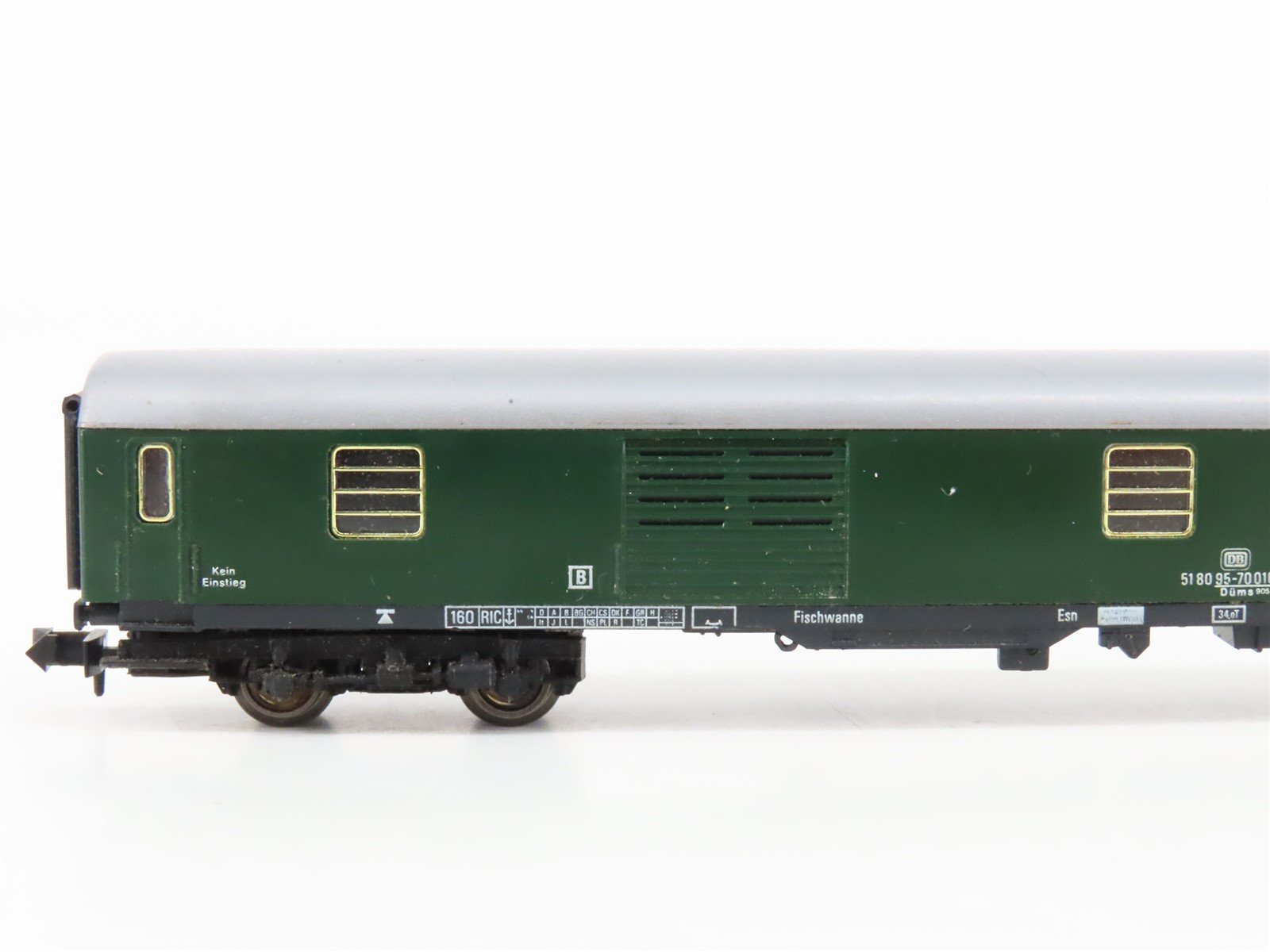 N Scale Fleischmann 8100 DB German Baggage Passenger Car #010-1