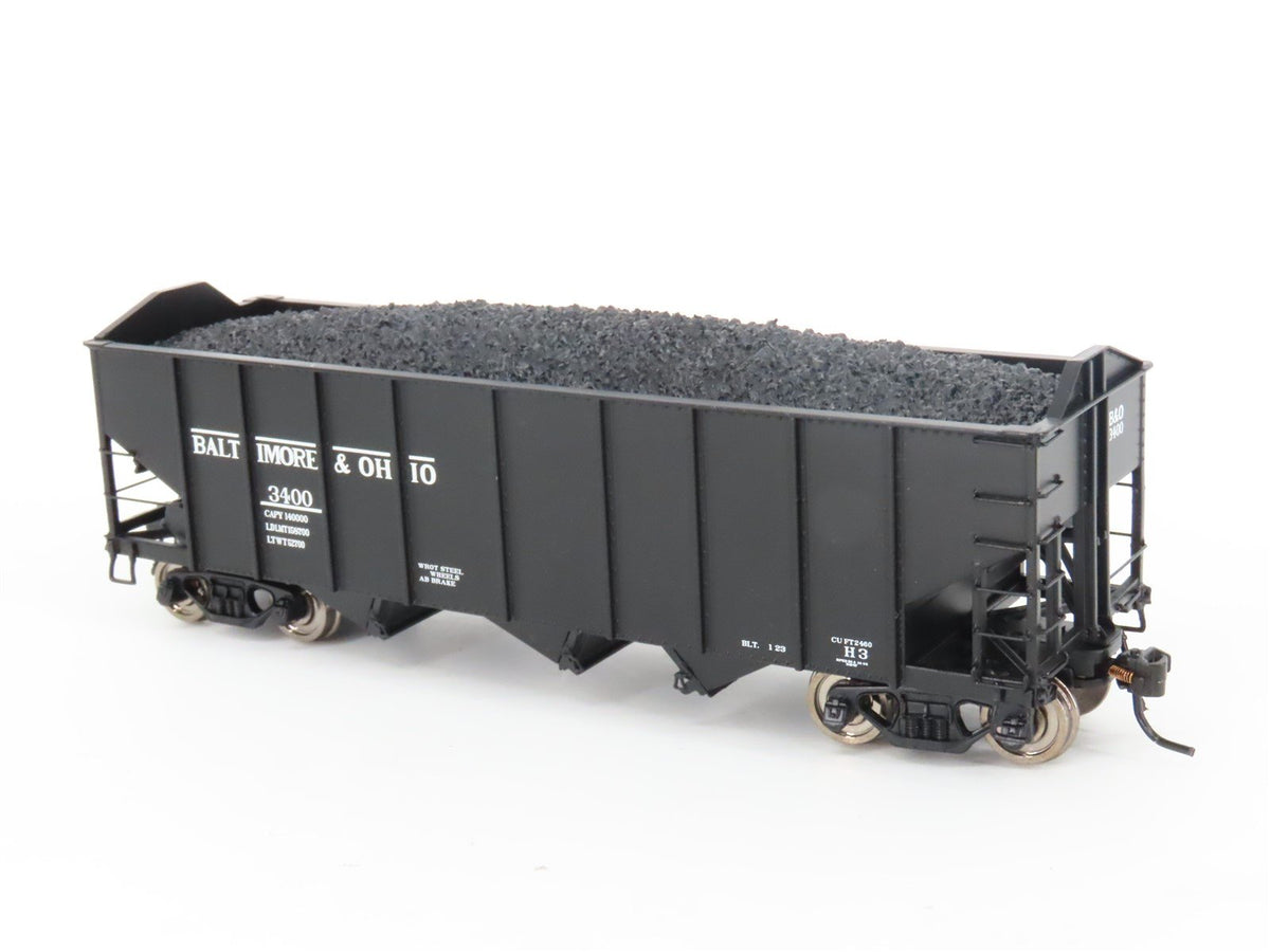 HO Scale Broadway Limited Imports 4450 B&amp;O Baltimore &amp; Ohio 3-Bay Hopper #3400