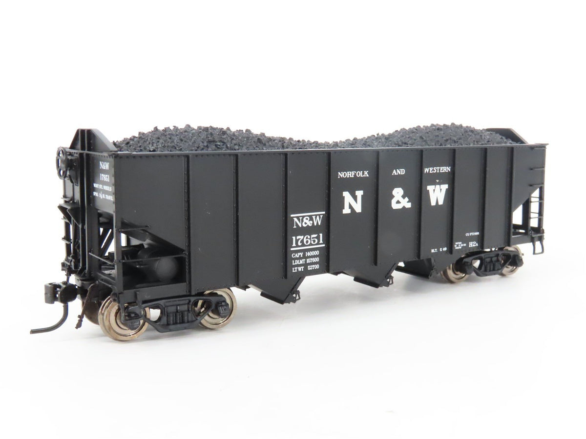 HO Scale Broadway Limited Imports 4440 N&amp;W Norfolk &amp; Western 3-Bay Hopper #17651