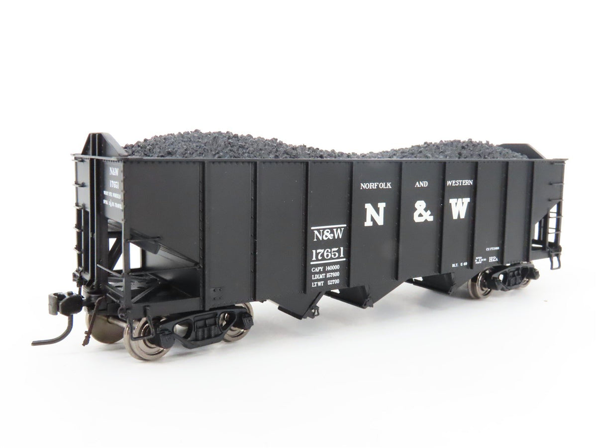 HO Scale Broadway Limited Imports 4440 N&amp;W Norfolk &amp; Western 3-Bay Hopper #17651