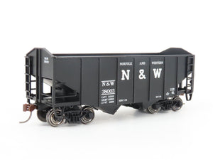 HO Scale Bowser 41404 N&W Norfolk & Western 2-Bay Open Hopper #38003