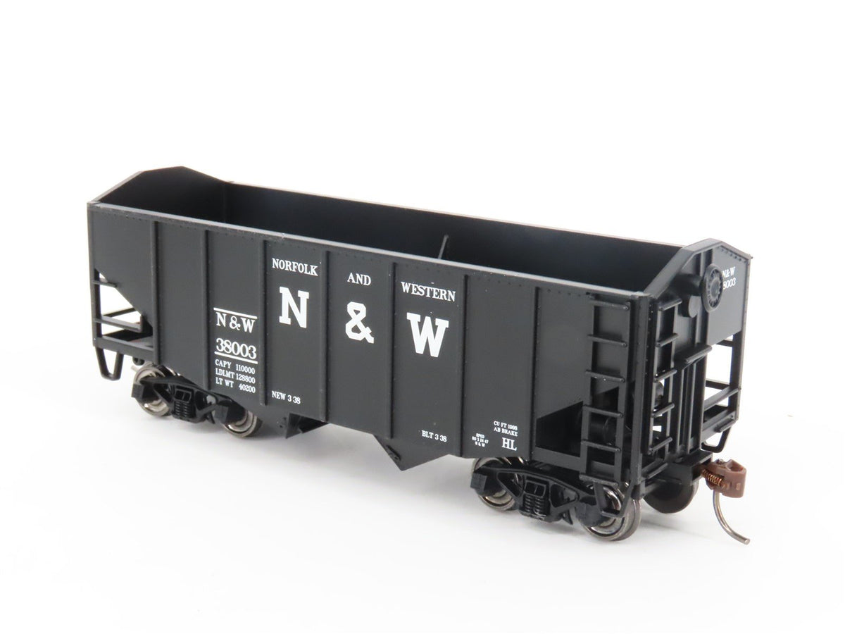 HO Scale Bowser 41404 N&amp;W Norfolk &amp; Western 2-Bay Open Hopper #38003