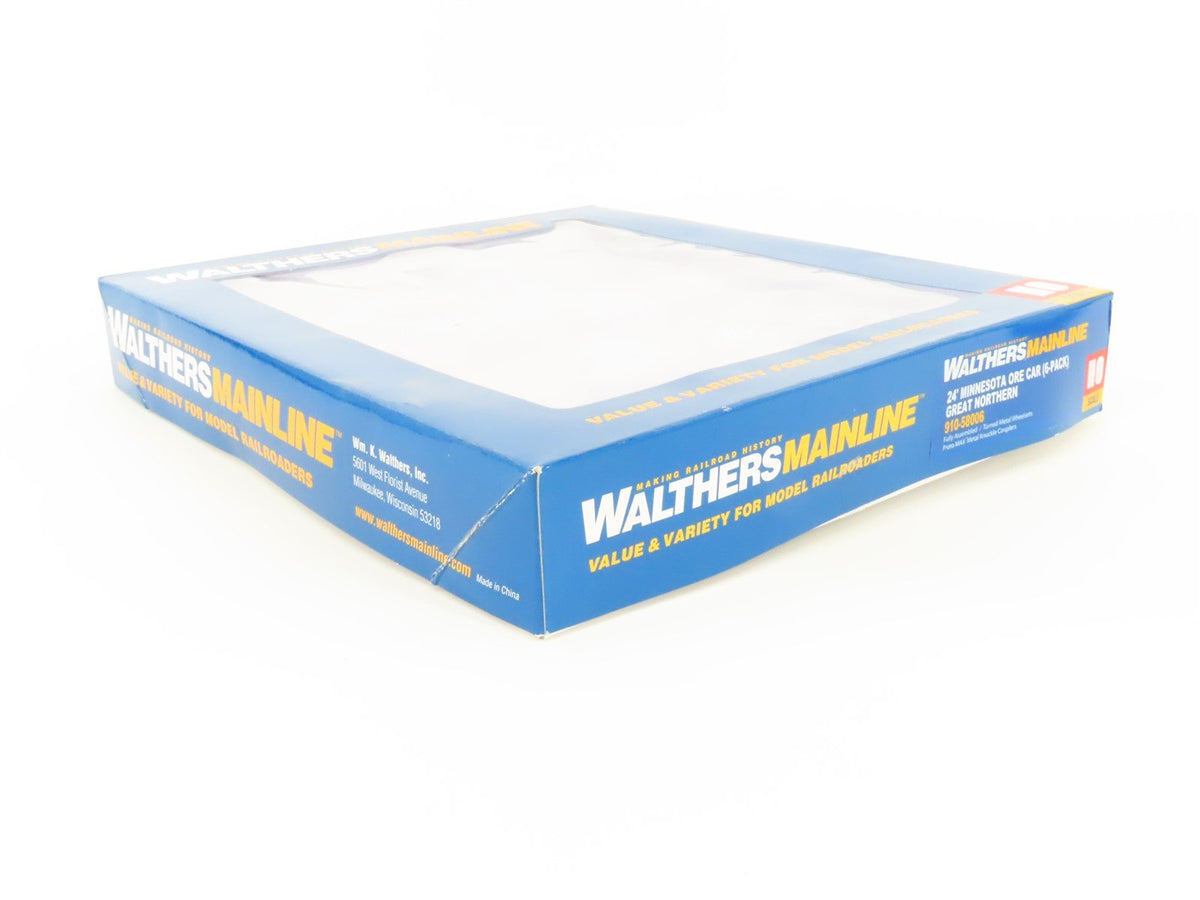 HO Scale Walthers Mainline 910-58006 GN Great Northern 24&#39; Ore Car 6-Pack