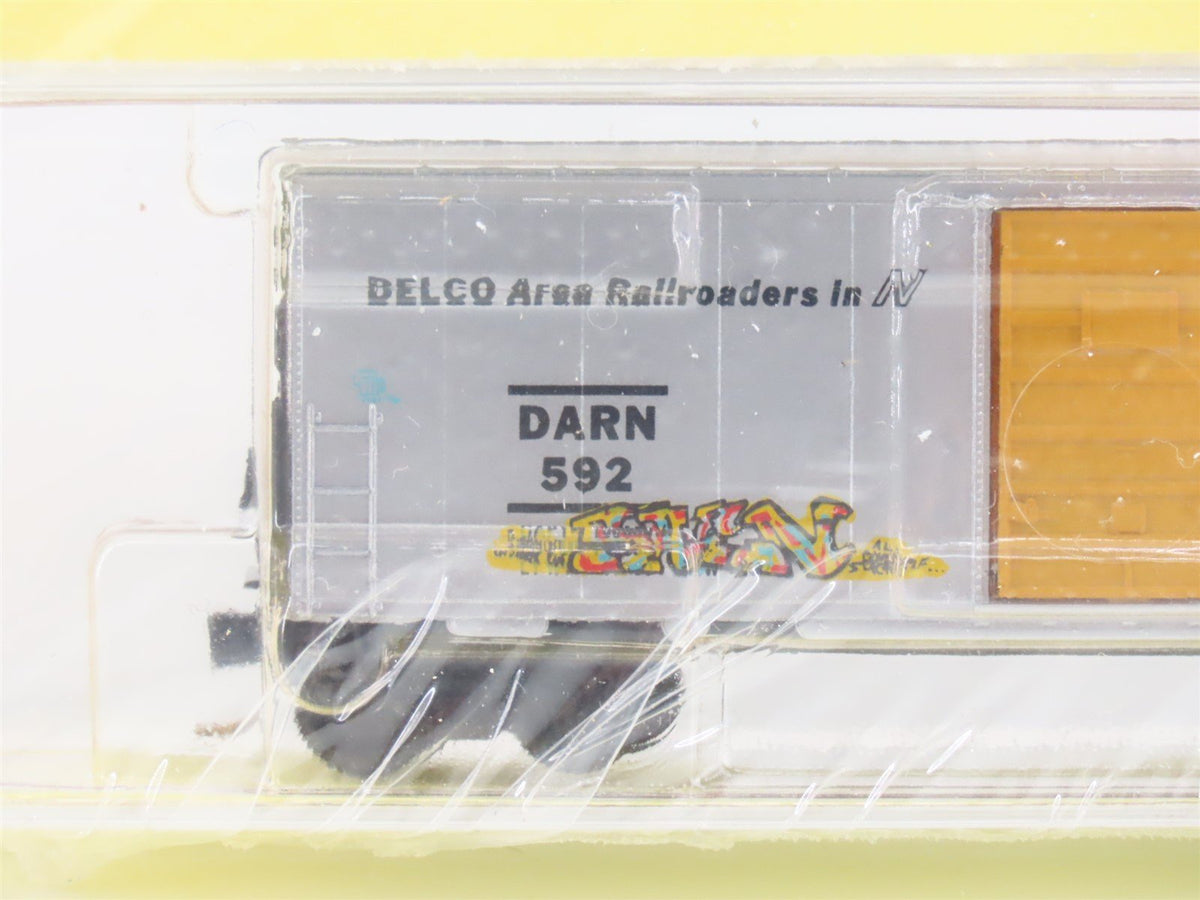 N Micro-Trains MTL DARN Delco Area Railroaders Freight 2-Pack Sealed w/ Graffiti