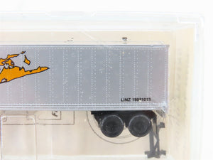 N Kadee Micro-Trains MTL LINT Long Island NTrak Flat Car & Trailer 2-Pack Sealed