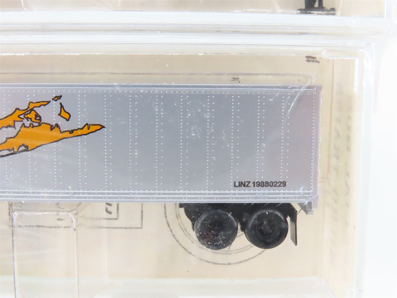 N Kadee Micro-Trains MTL LINT Long Island NTrak Flat Car & Trailer 2-Pack Sealed