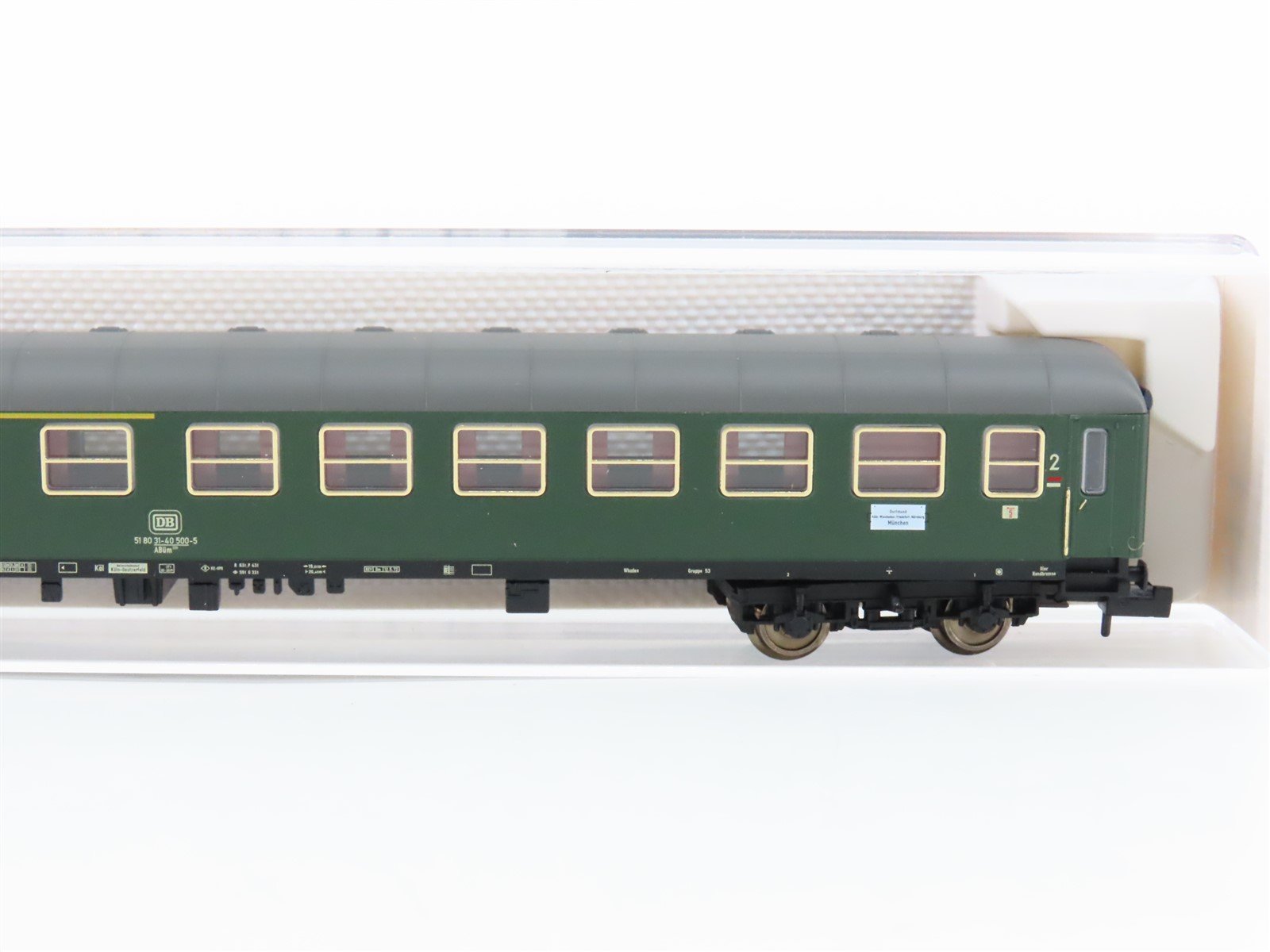 N Fleischmann 8113K DB German 1st/2nd Class Corridor Coach Passenger Car #500-5