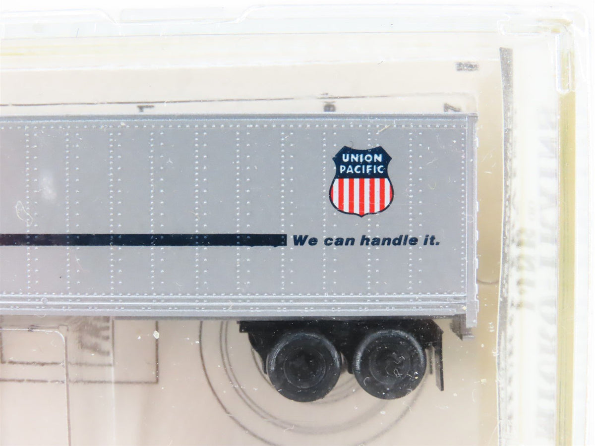 N Scale Kadee Micro-Trains MTL 64022 CNW Flat Car w/ Trailer 3-Pack Sealed