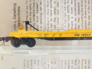 N Scale Kadee Micro-Trains MTL 64022 CNW Flat Car w/ Trailer 3-Pack Sealed