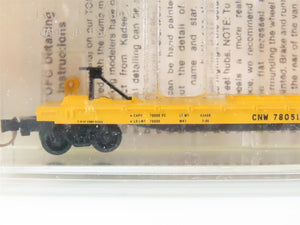 N Scale Kadee Micro-Trains MTL 64022 CNW Flat Car w/ Trailer 3-Pack Sealed