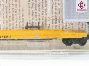 N Scale Kadee Micro-Trains MTL 64022 CNW Flat Car w/ Trailer 3-Pack Sealed