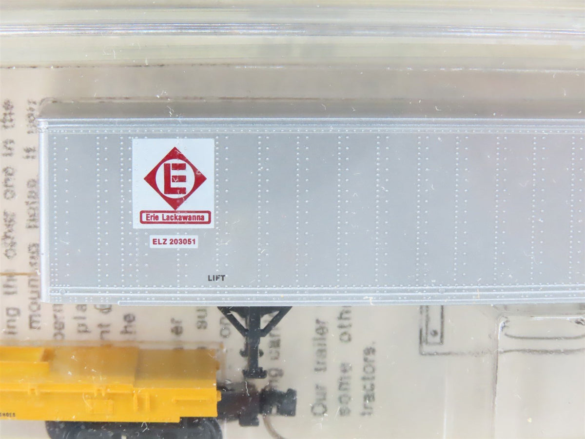 N Scale Kadee Micro-Trains MTL 64022 CNW Flat Car w/ Trailer 3-Pack Sealed