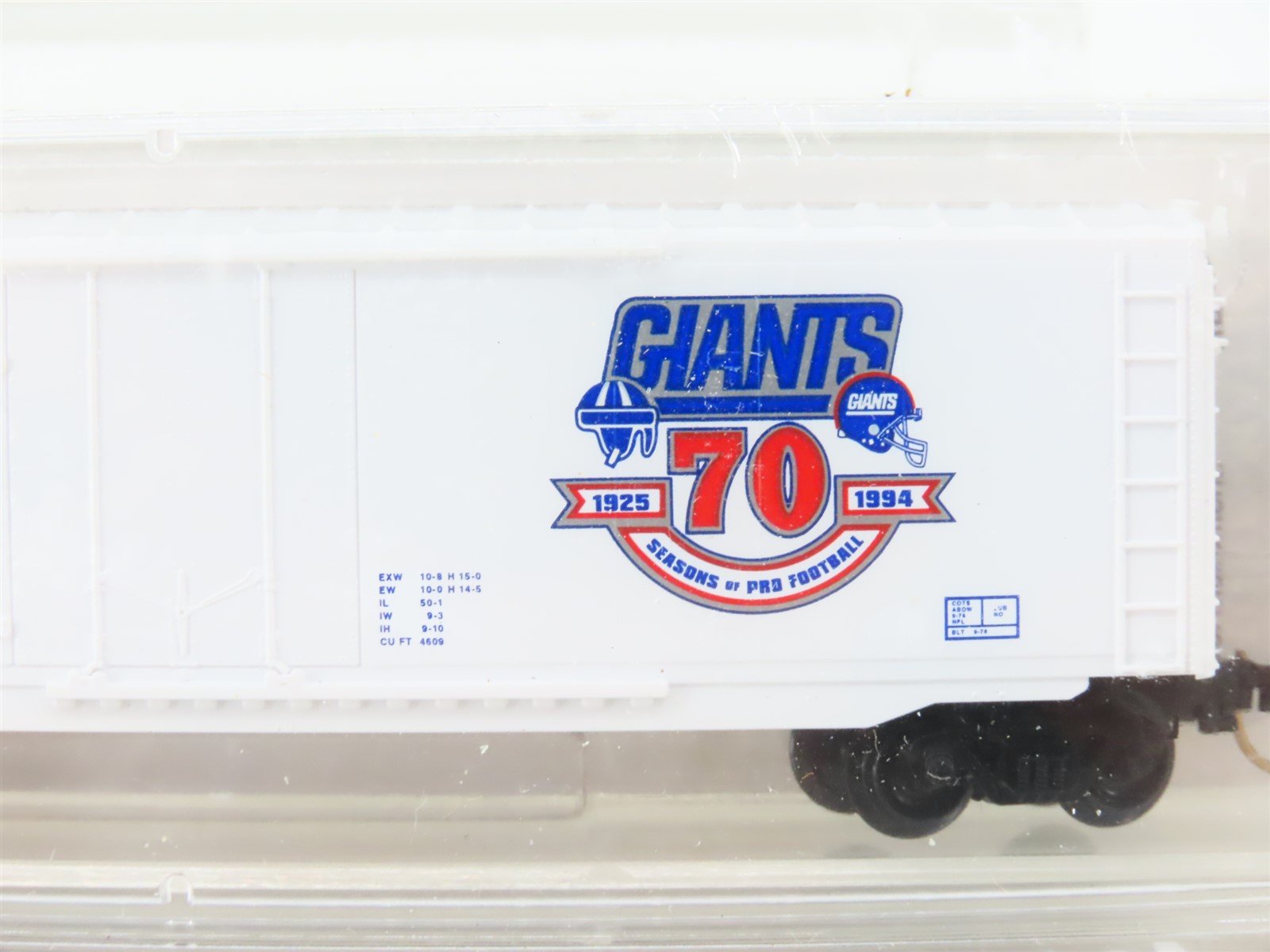 N Micro-Trains MTL Raleigh Rails CR Conrail NY Giants Box Car 2-Pack Sealed