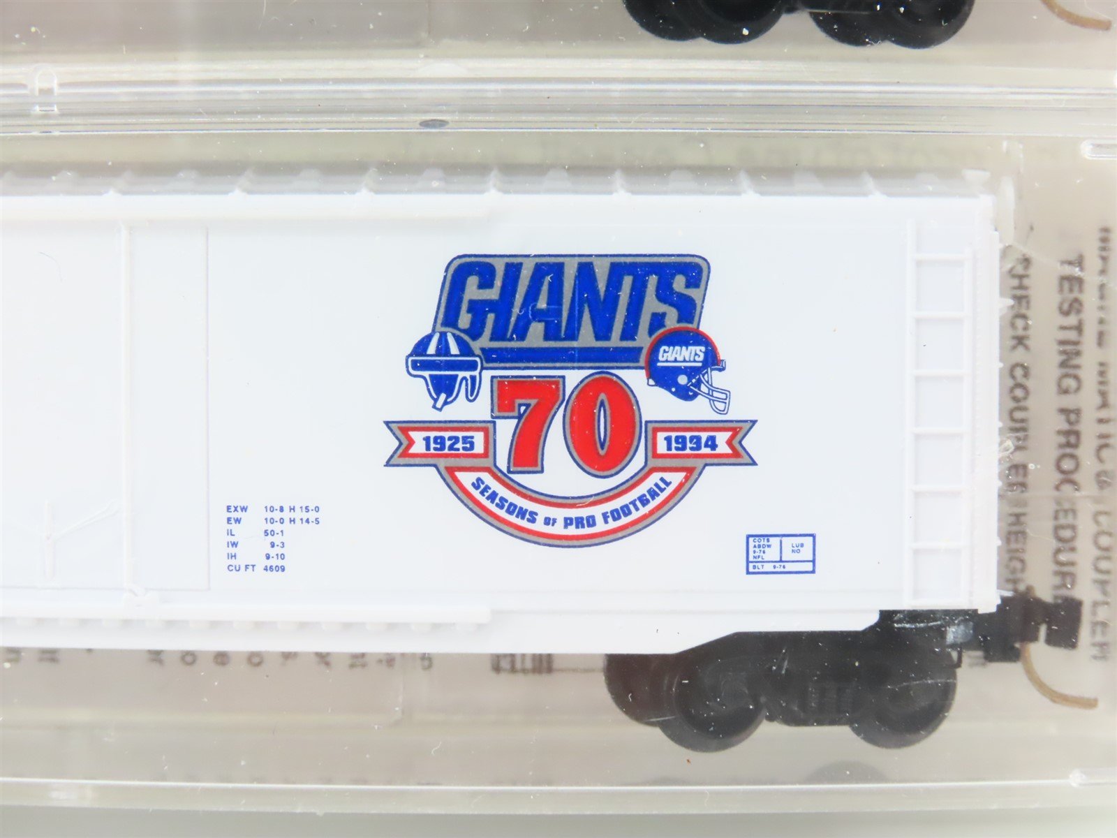 N Micro-Trains MTL Raleigh Rails CR Conrail NY Giants Box Car 2-Pack Sealed