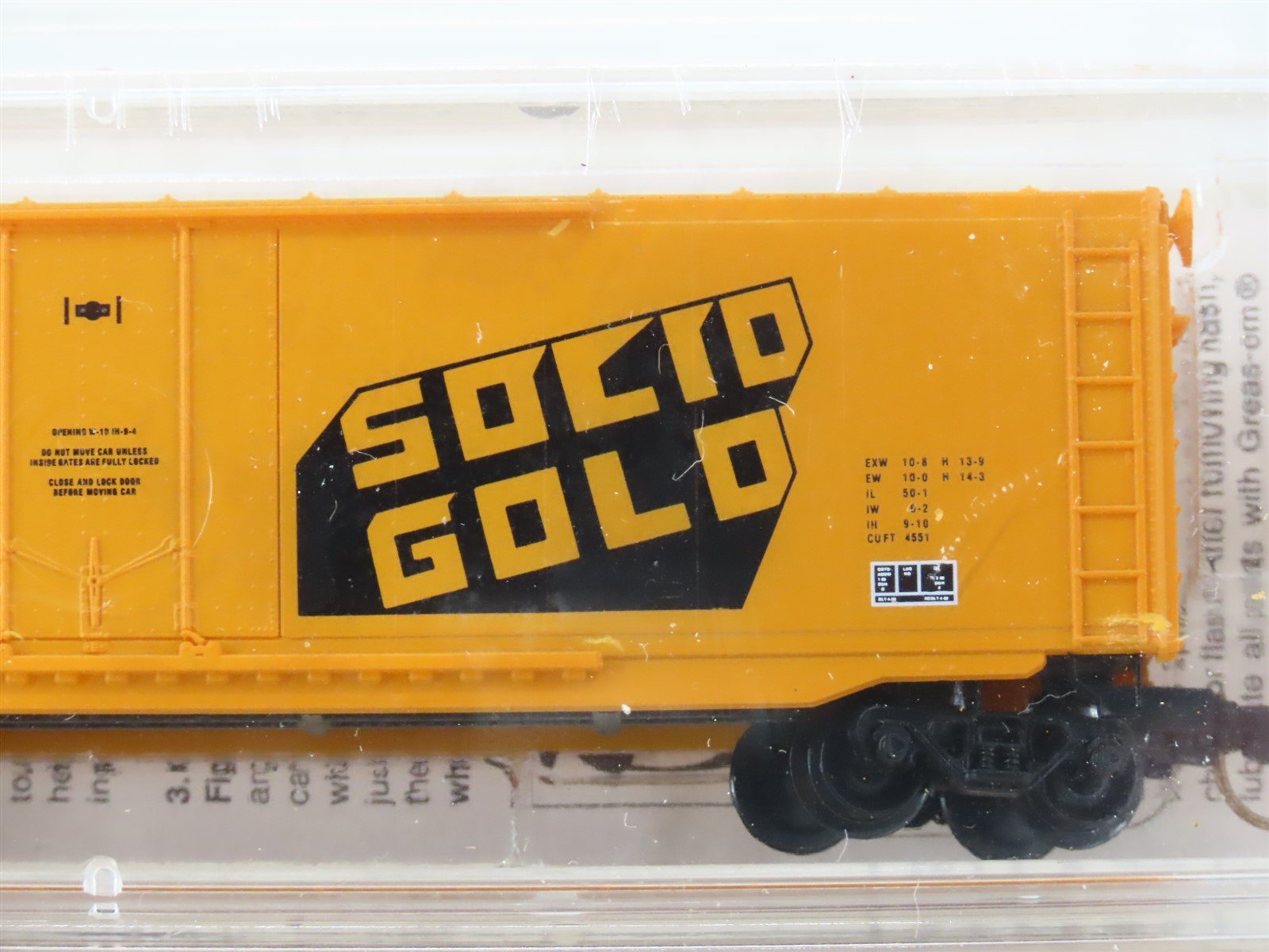 N Scale Micro-Trains MTL Raleigh Rails FGER Solid Gold Box Car 2-Pack Sealed