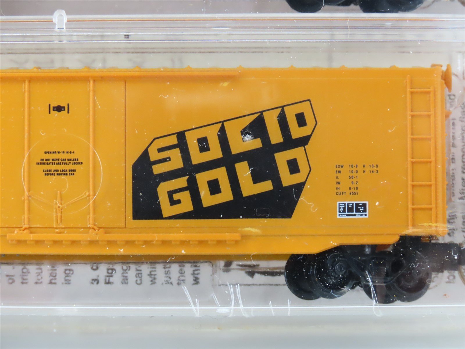 N Scale Micro-Trains MTL Raleigh Rails FGER Solid Gold Box Car 2-Pack Sealed