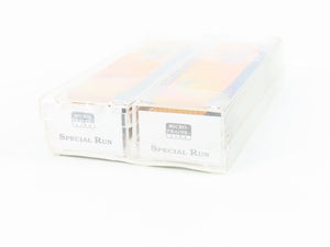 N Scale Micro-Trains MTL Raleigh Rails FGER Solid Gold Box Car 2-Pack Sealed