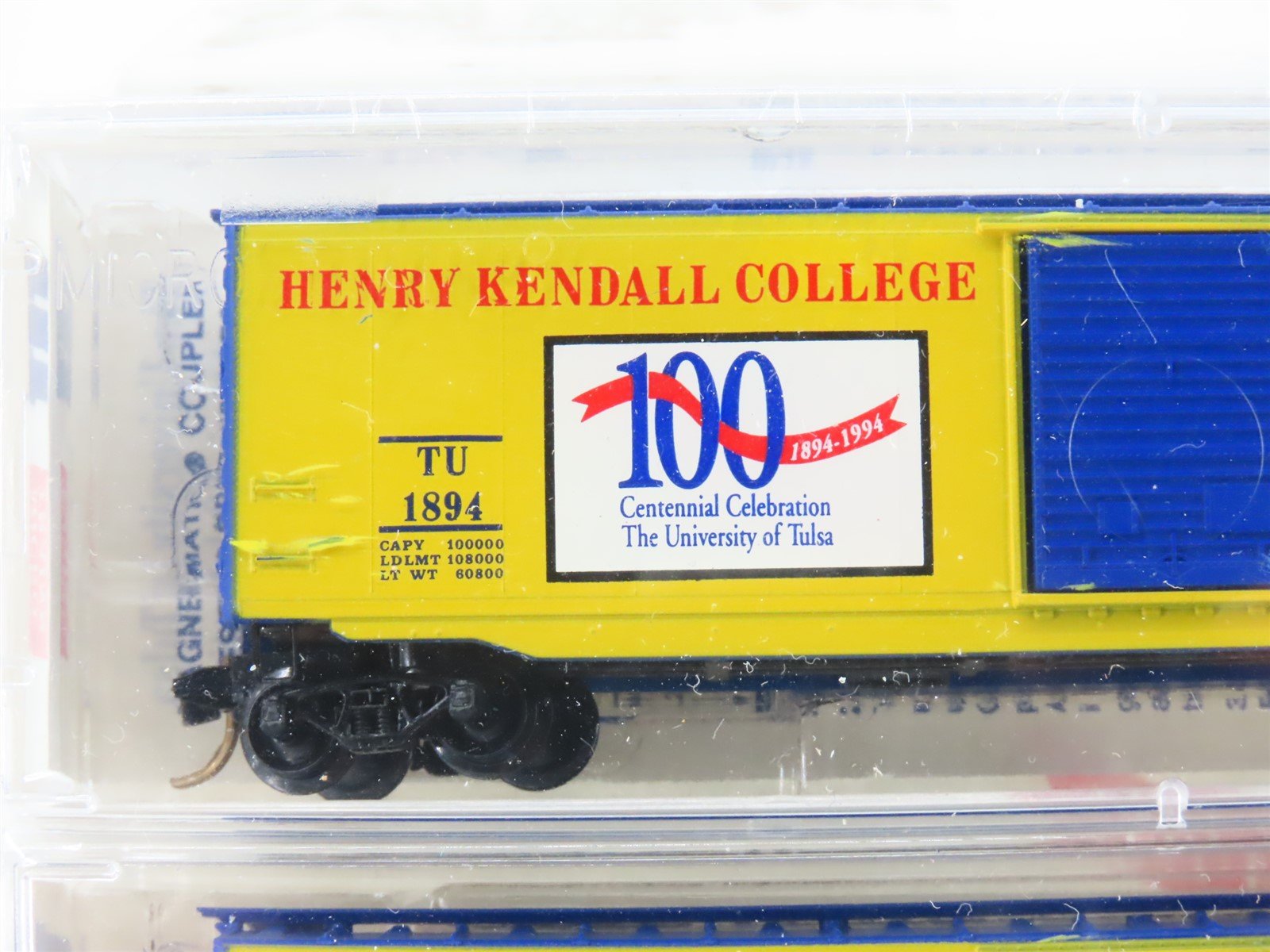 N Micro-Trains MTL TU University of Tulsa Centennial Box Car 2-Pack Sealed