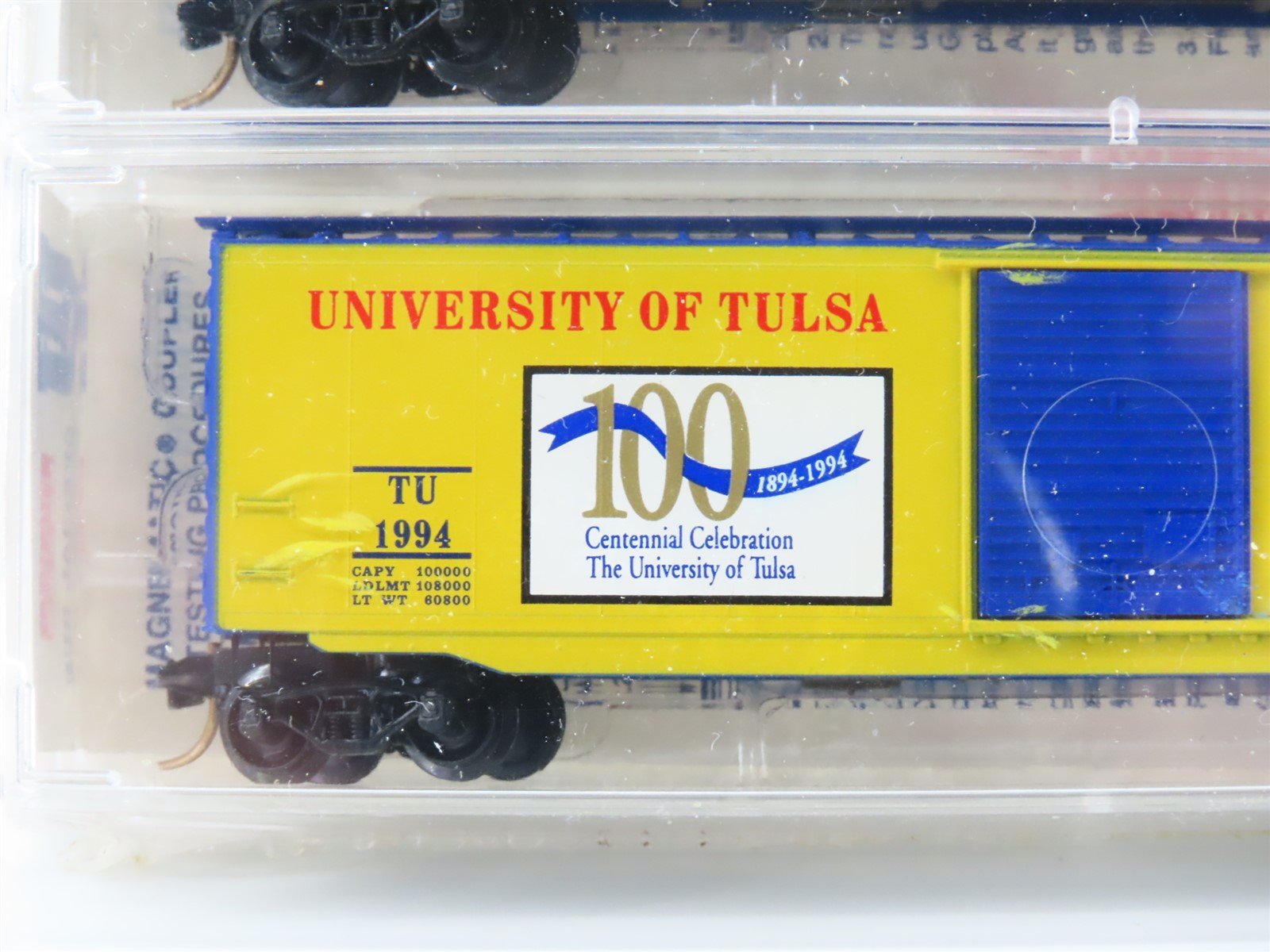 N Micro-Trains MTL TU University of Tulsa Centennial Box Car 2-Pack Sealed