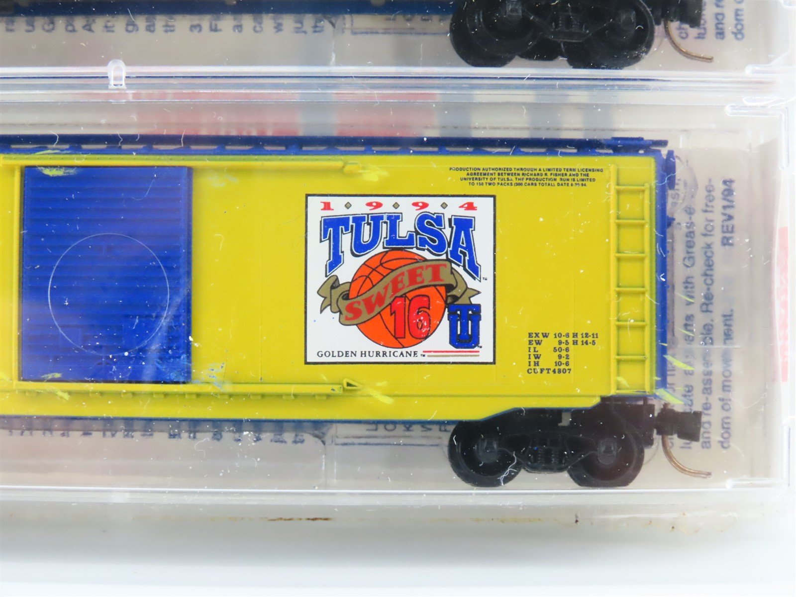 N Micro-Trains MTL TU University of Tulsa Centennial Box Car 2-Pack Sealed