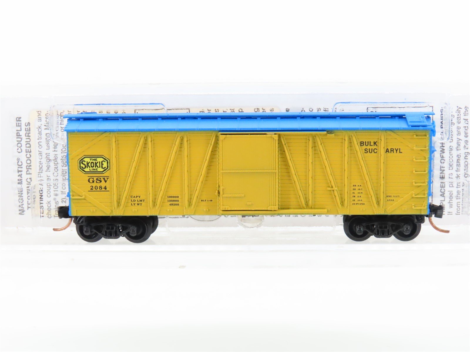 N Micro-Trains MTL Heritage Collection #10 GSV The Skokie Line Box Car #2084
