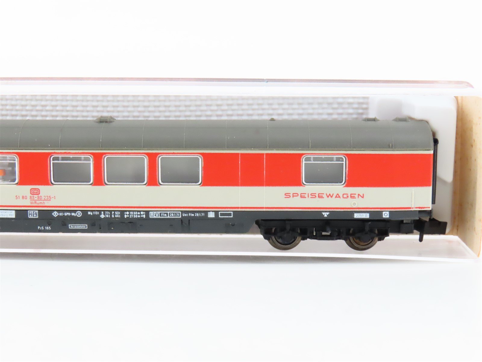 N Scale Fleischmann 8119 DB-AG German Speisewagen Diner Passenger Car #235-1