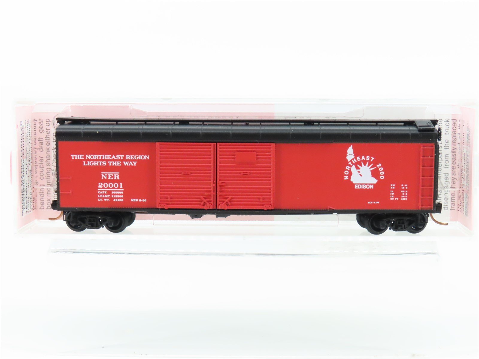 N Scale Micro-Trains MTL Special Run NER Northeast 2000 NTRAK Box Car #20001