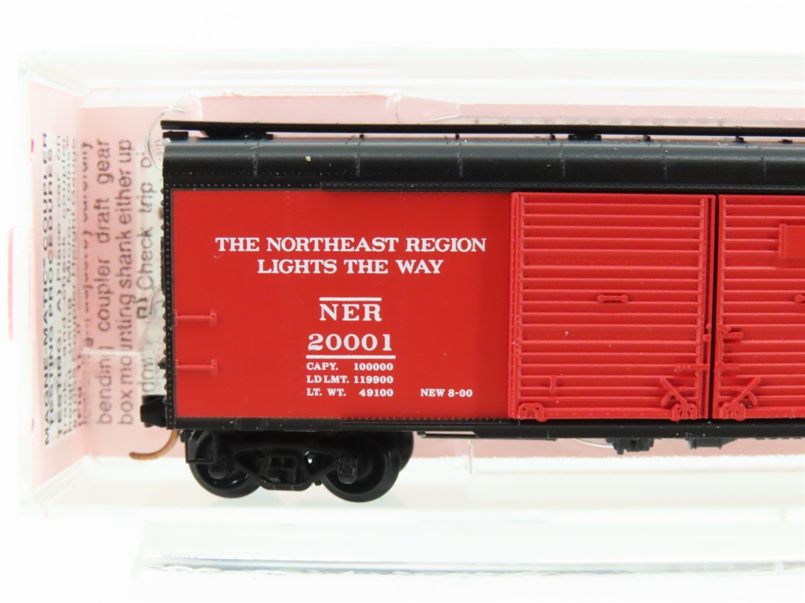 N Scale Micro-Trains MTL Special Run NER Northeast 2000 NTRAK Box Car #20001