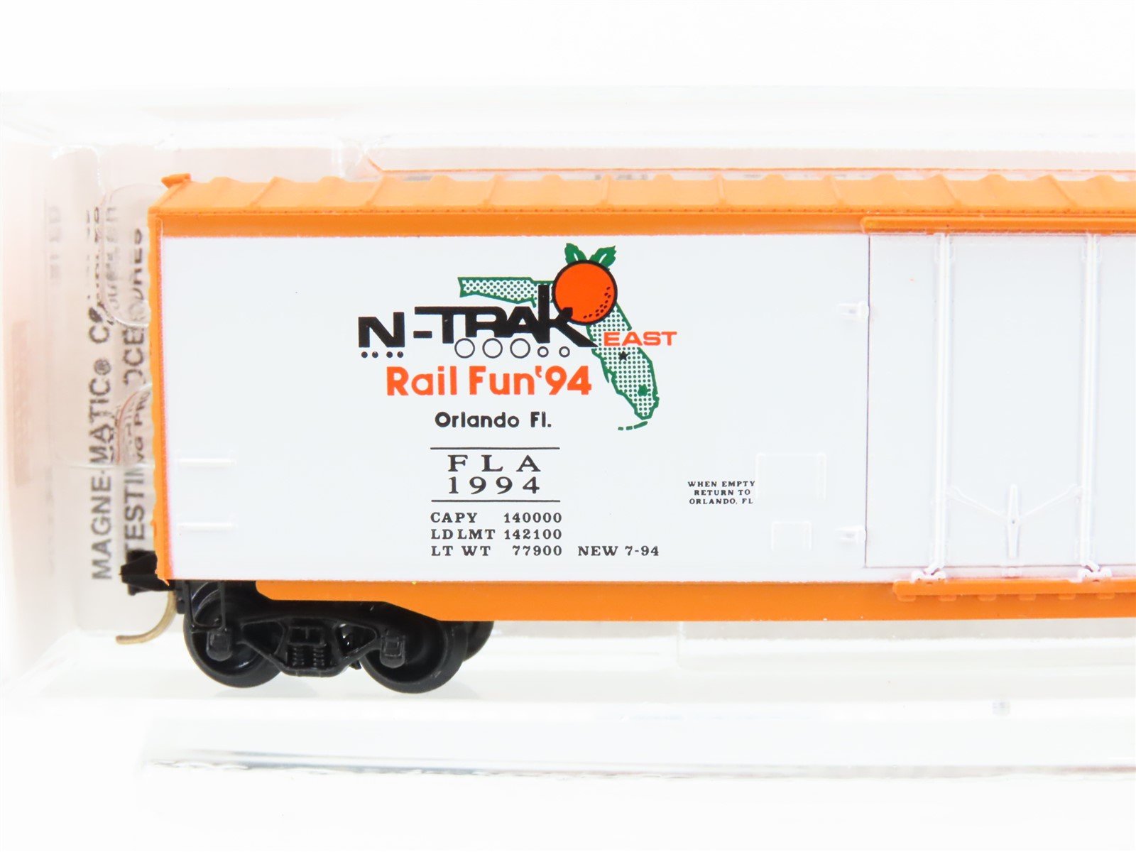 N Scale Micro-Trains MTL Special Run FLA Orlando Ntrak Club Box Car #1994