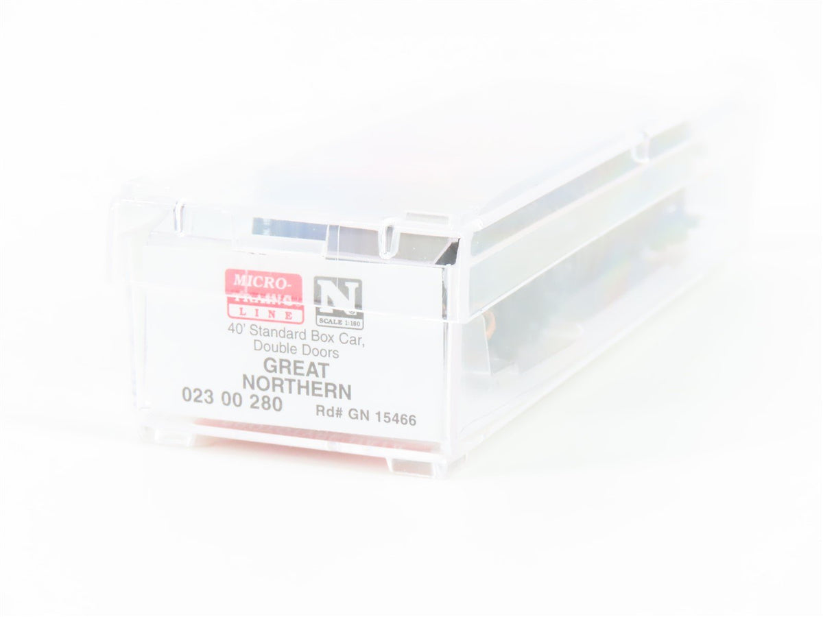 N Scale Micro-Trains MTL 02300280 GN Great Northern 40&#39; Double Door Boxcar 15466
