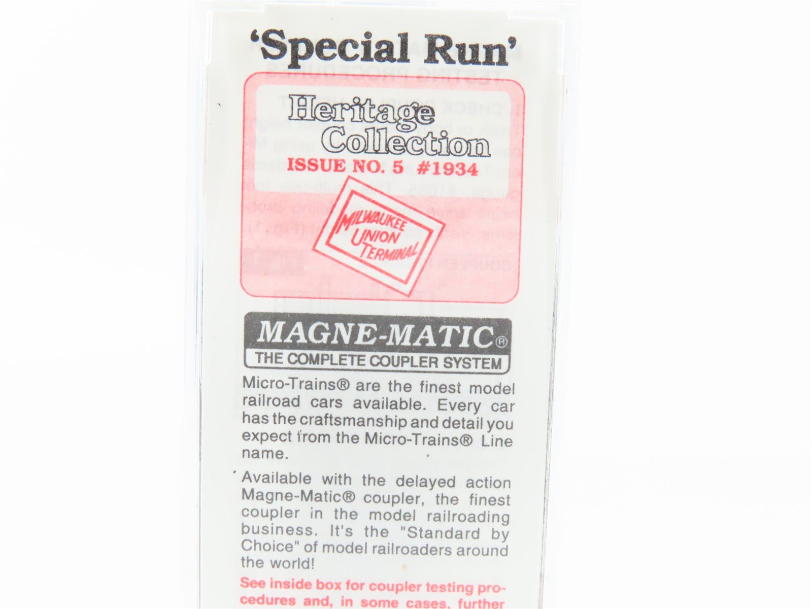 N Scale Micro-Trains MTL MUT Milwaukee Union Terminal 2-Bay Hopper #1934