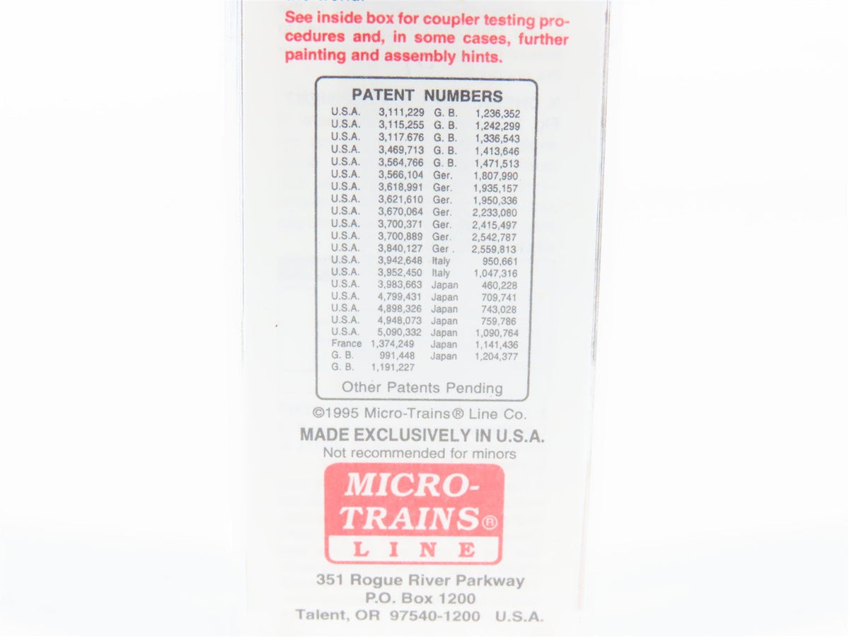 N Scale Micro-Trains MTL MUT Milwaukee Union Terminal 2-Bay Hopper #1934
