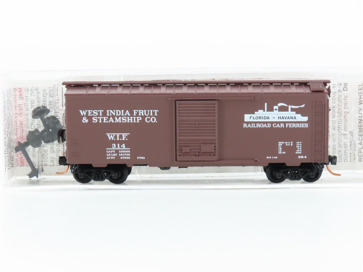 N Scale Micro-Trains MTL 20370 WIF West India Fruit &amp; Steamship Co Boxcar 314
