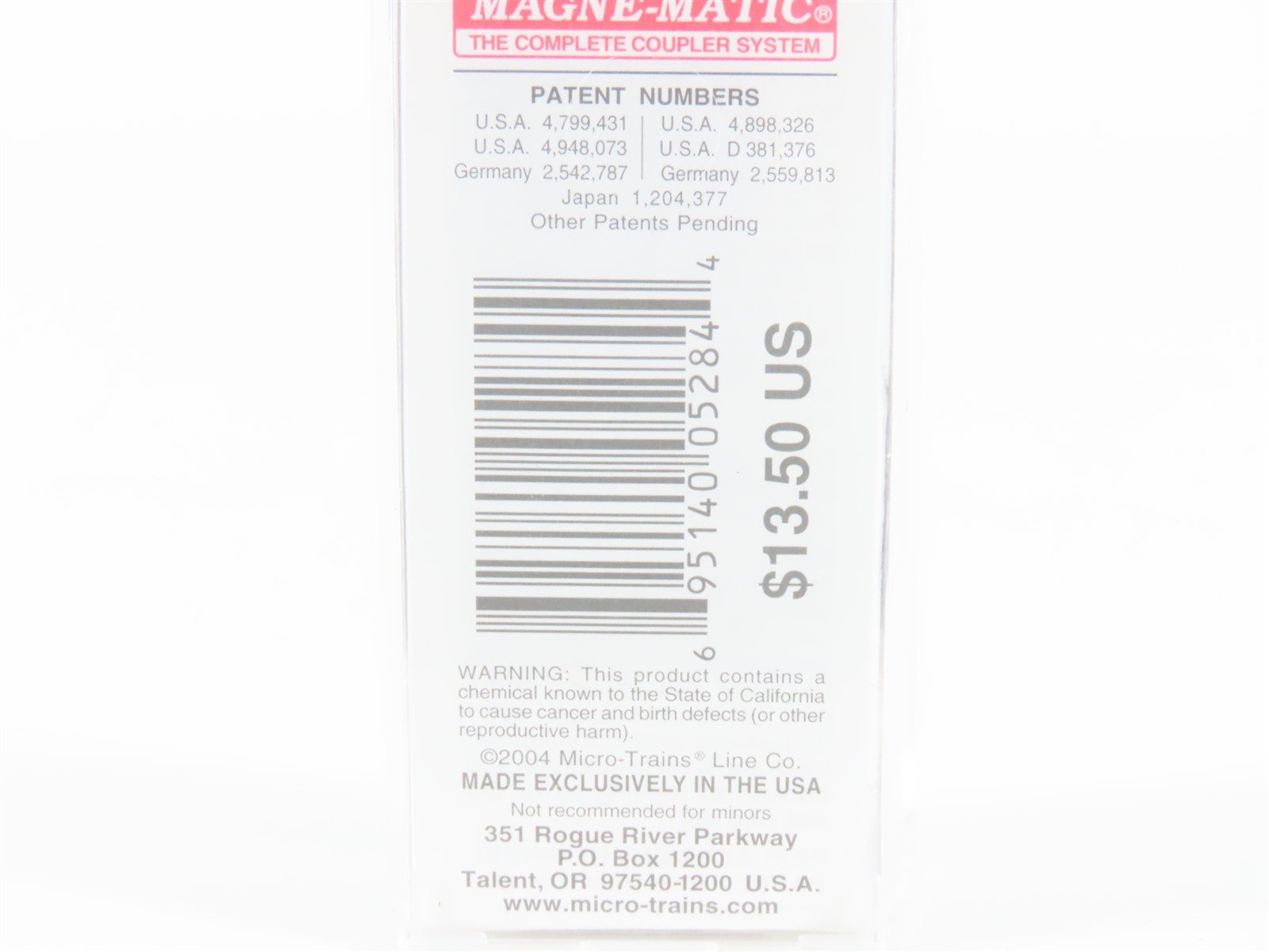 N Scale Micro-Trains MTL 20370 WIF West India Fruit & Steamship Co Boxcar 314