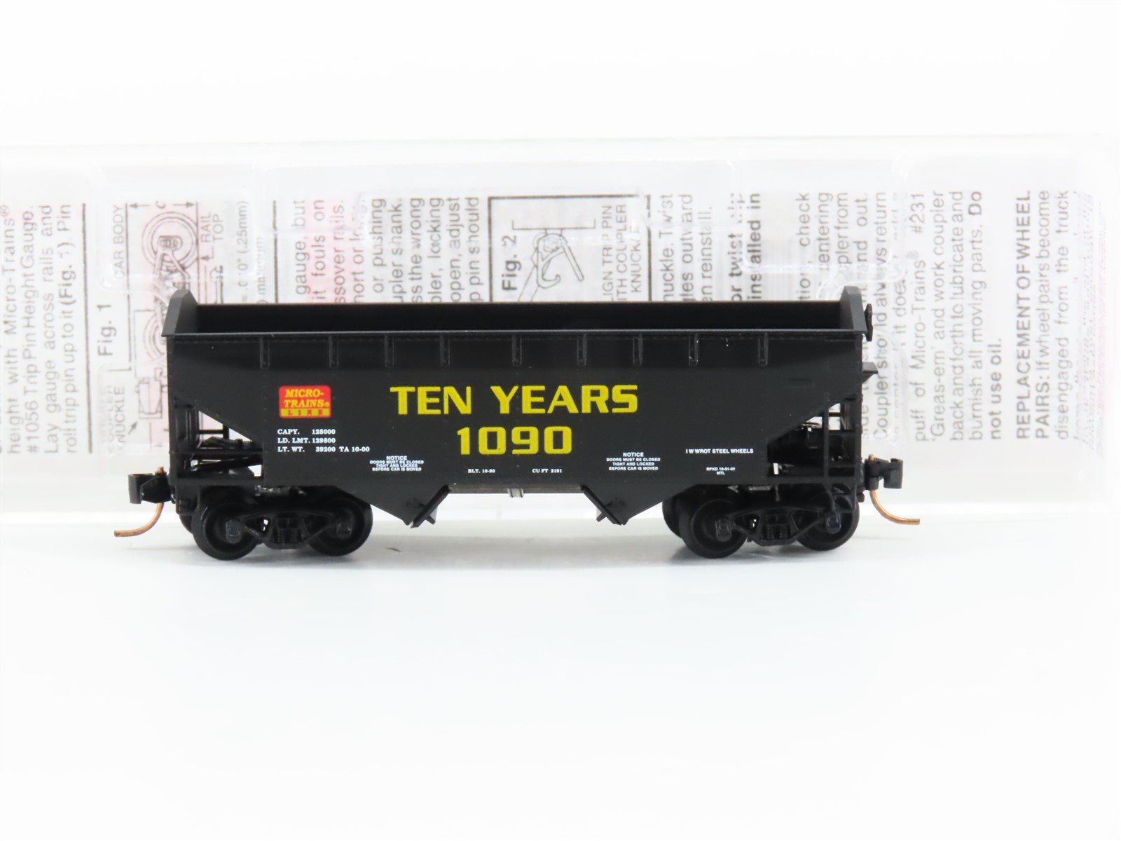 N Micro-Trains MTL 90020 Micro-Trains Line 10th Anniversary 2 Bay Hopper 1090