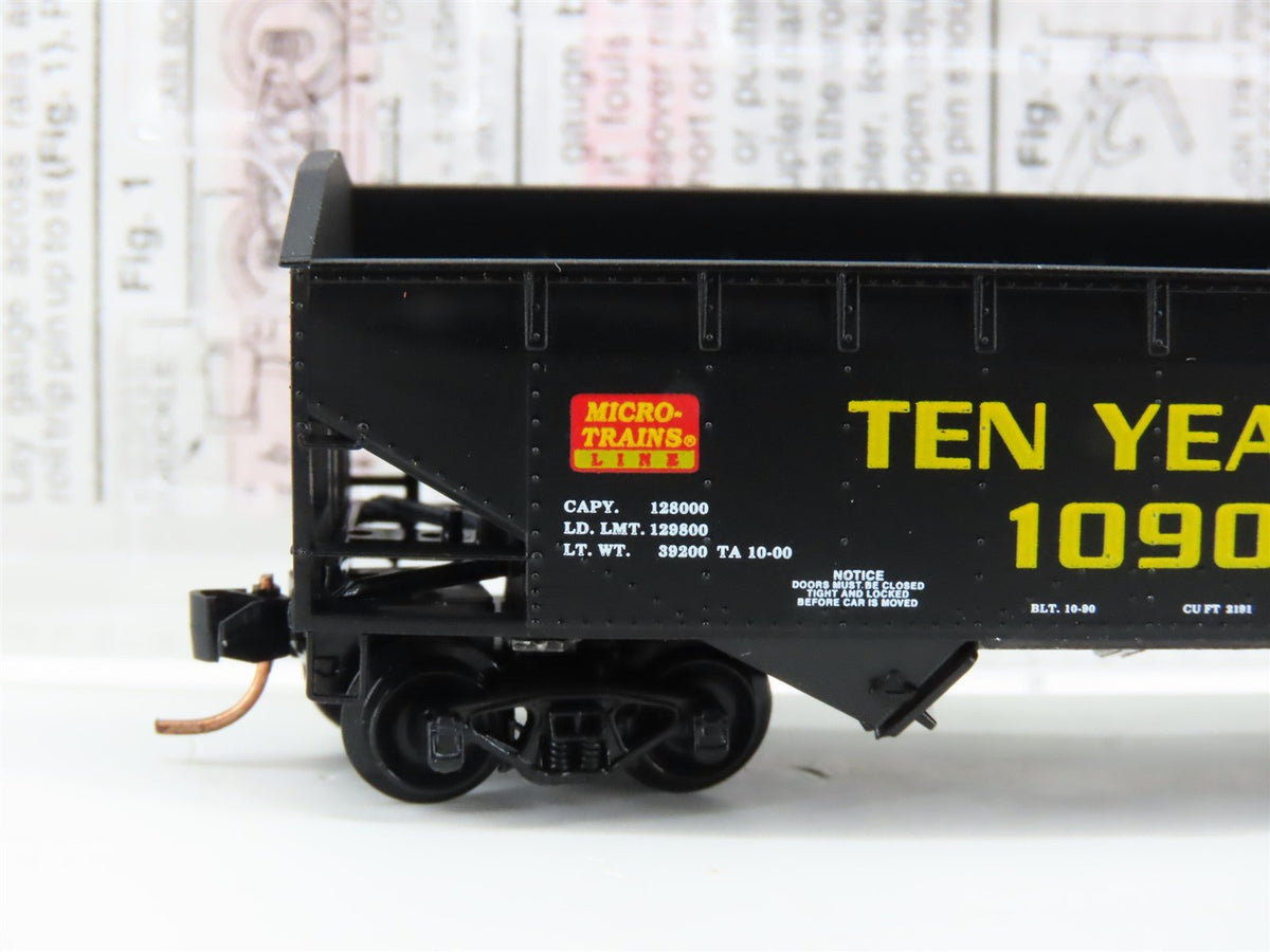 N Micro-Trains MTL 90020 Micro-Trains Line 10th Anniversary 2 Bay Hopper 1090