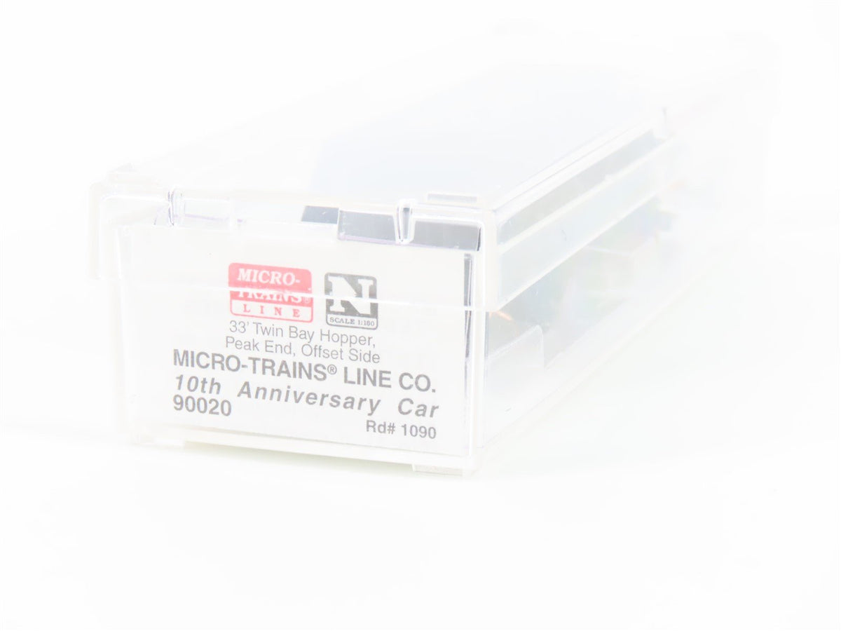 N Micro-Trains MTL 90020 Micro-Trains Line 10th Anniversary 2 Bay Hopper 1090