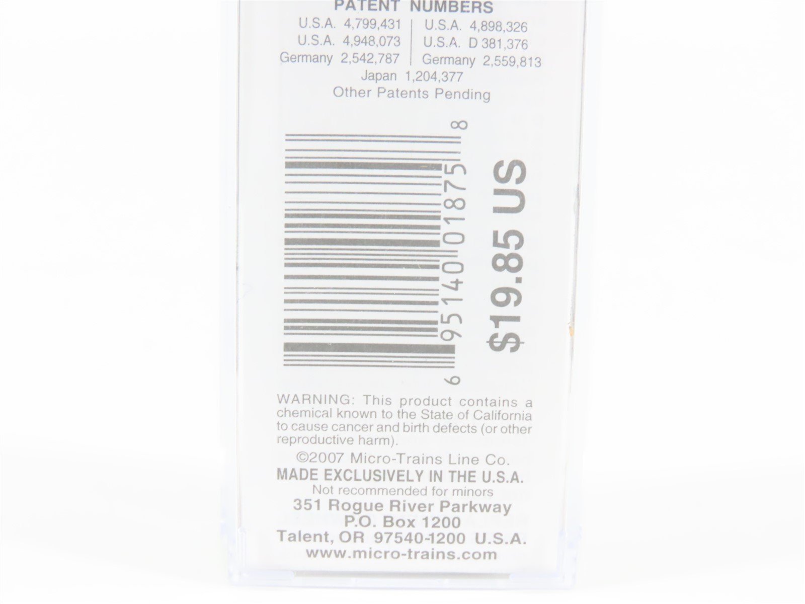 N Scale Micro-Trains MTL 02100412 CT Connecticut State Plug Door Box Car 1788