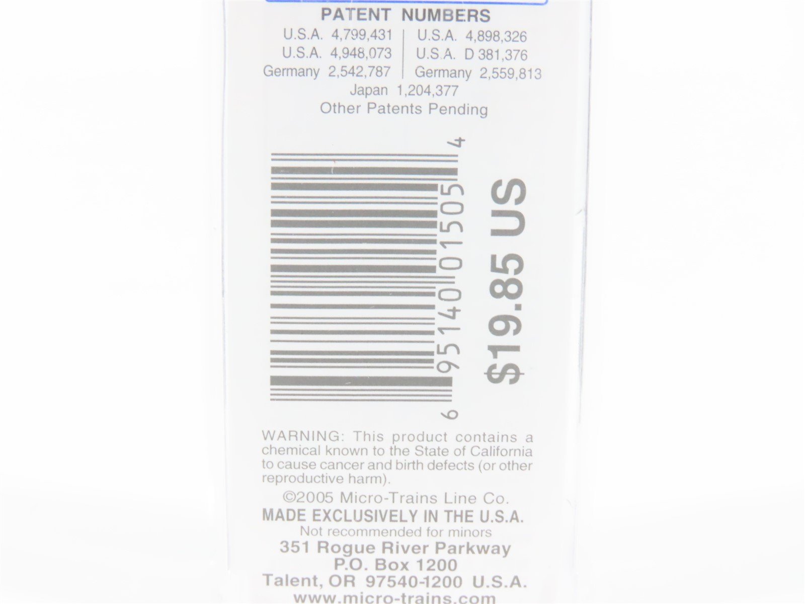 N Scale Micro-Trains MTL 02100396 KS Kansas State 40' Plug Door Box Car 1861