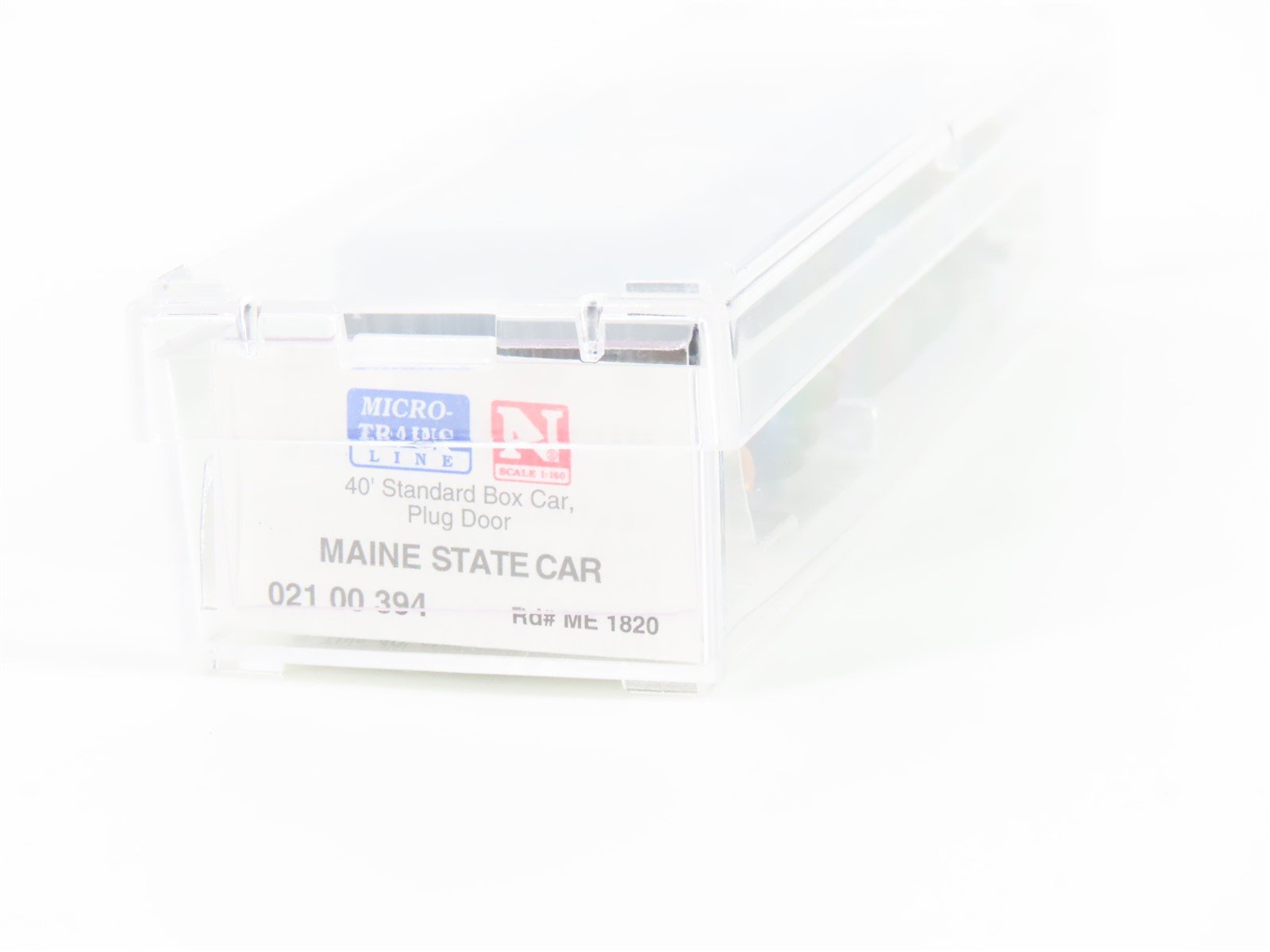 N Scale Micro-Trains MTL 02100394 ME Maine State 40' Plug Door Box Car 1820