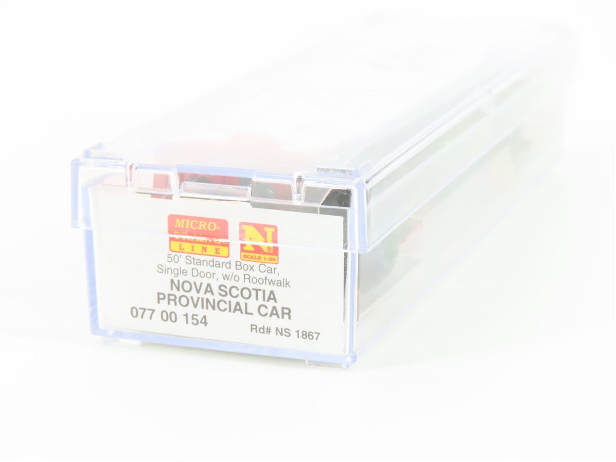 N Scale Micro-Trains MTL 07700154 NS Nova Scotia Provincial 50&#39; Box Car 1867