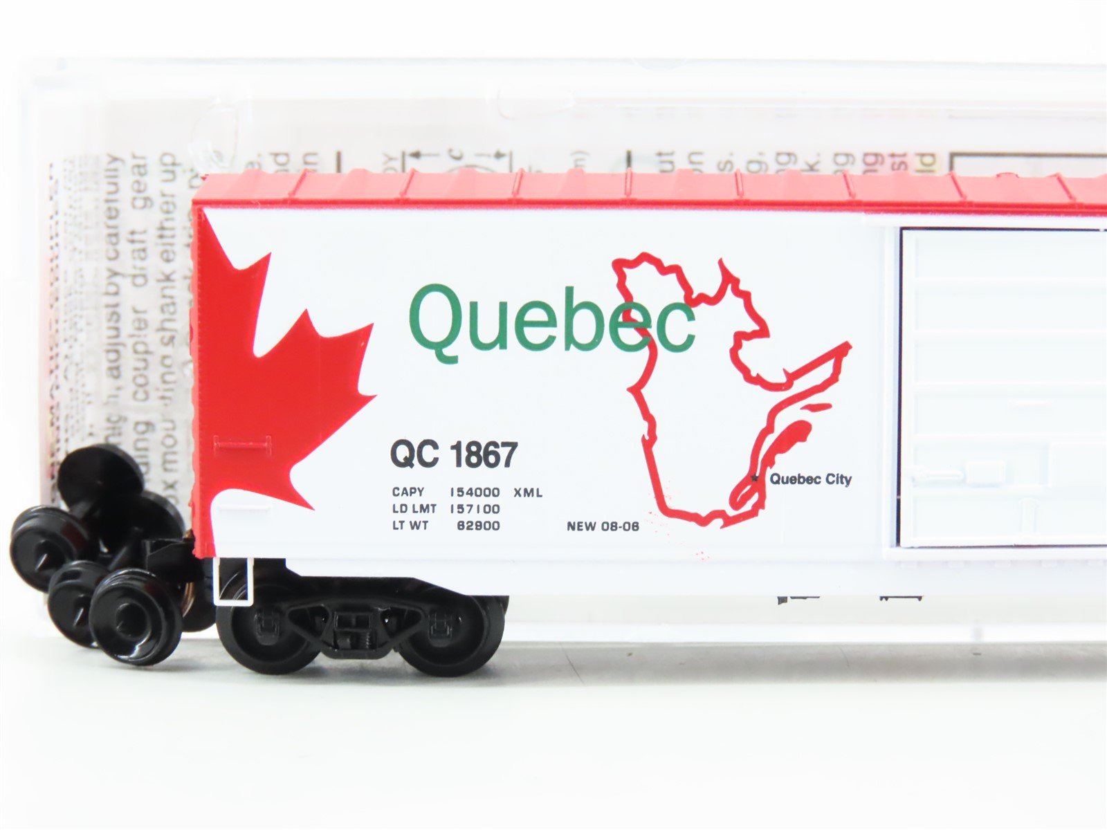 N Micro-Trains MTL 07700152 QC Quebec Provincial 50' Single Door Box Car 1867