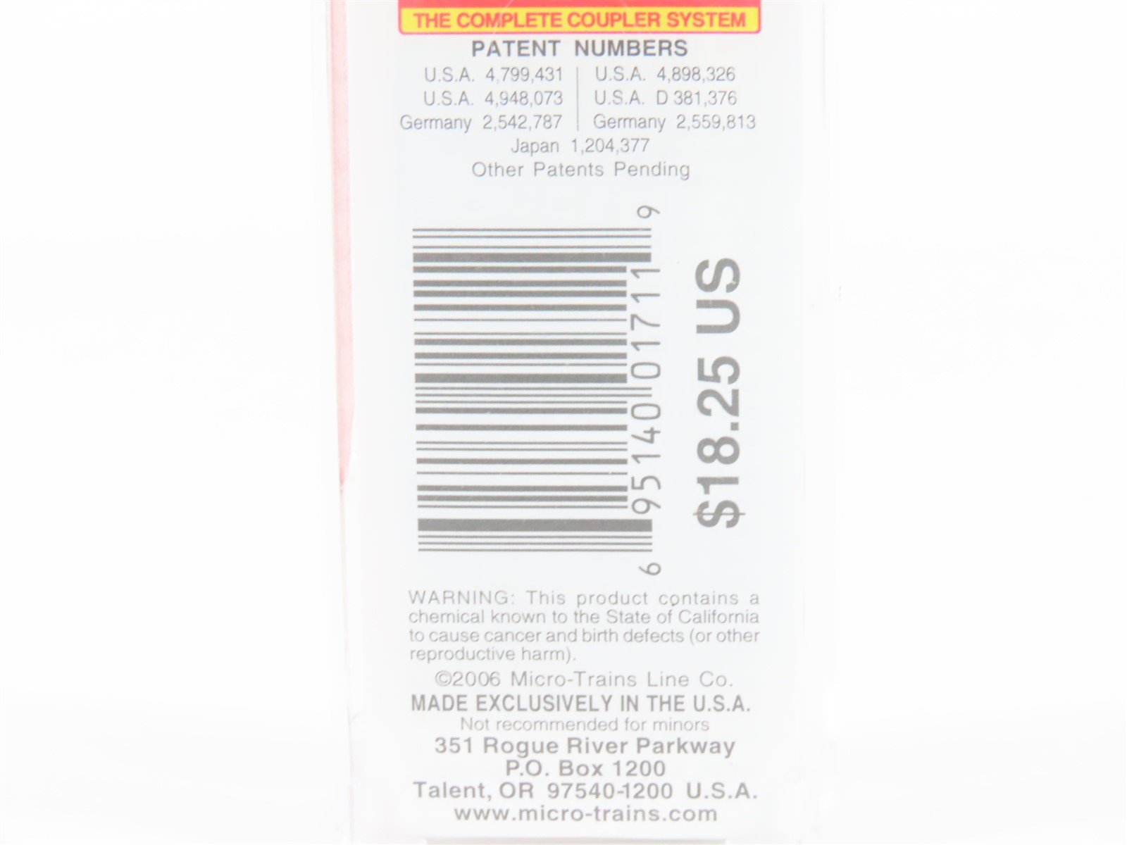 N Micro-Trains MTL 07700152 QC Quebec Provincial 50' Single Door Box Car 1867