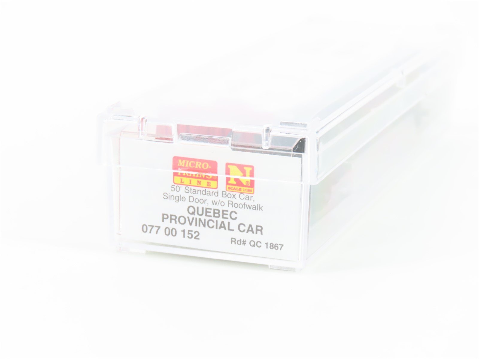 N Micro-Trains MTL 07700152 QC Quebec Provincial 50' Single Door Box Car 1867