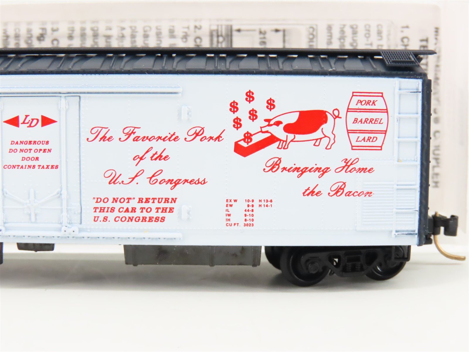 N Scale Micro-Trains MTL PBPC Pork Barrel Packing Co Mechanical Reefer #30489